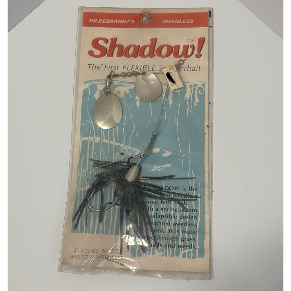 VTG Spinnerbait Hildebrandt's Weedless Shadow NOS Sealed In Original Package